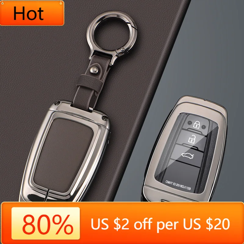 

Interior Mouldings 3 Buttons Car Key Case Cover Shell For Toyota CHR C-HR Prado Prius Camry Corolla RAV4 Avalon 2017 2018 2019 K