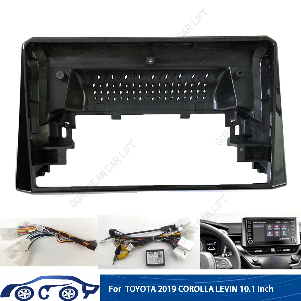 10.1 Inch Car Radio Fascia Frame Adapter For Toyota Levin Corolla 2019 2Din Stereo Panel Mount Installation Trim Kit with canbus