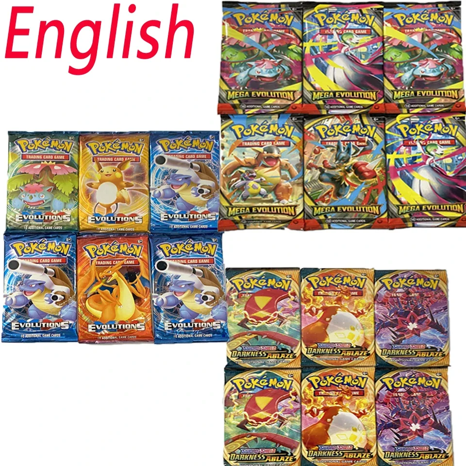 HOT 50-360Pcs/Set English TCG: Ecarlet & Violet Etsncelles Astral Radiance Obsidian Flames Booster  Card Pokémon Card Game