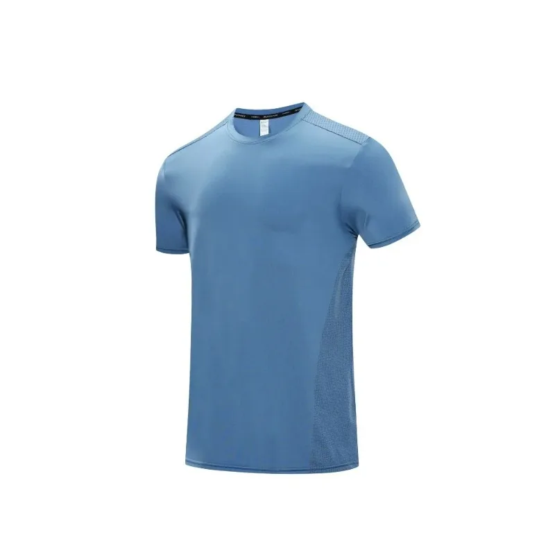 

Men's Fitness Top Casual Running Breathable Quick Drying Ice Silk Training Basketball Sports Short Sleeved Men's Sports T-shirt