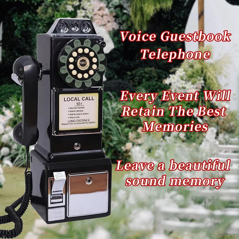 Wedding Voice Guestbook - Audio Check-In Message Book Romantic Event Memoir Phone Integration Guest Blessing Collection