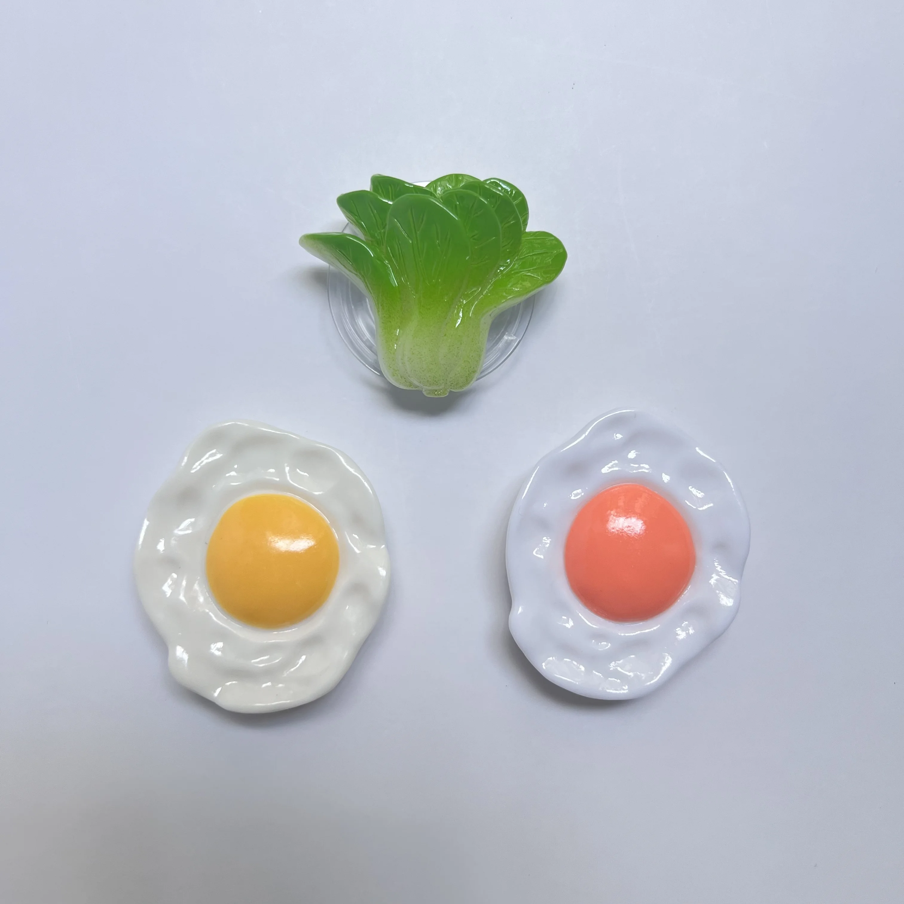 

Cute 3D Chinese Cabbage Fried Egg Mobile Phone Case Stand For Magsafe Magnetic Bracket For IPhone Samsung Griptok Grip Tok