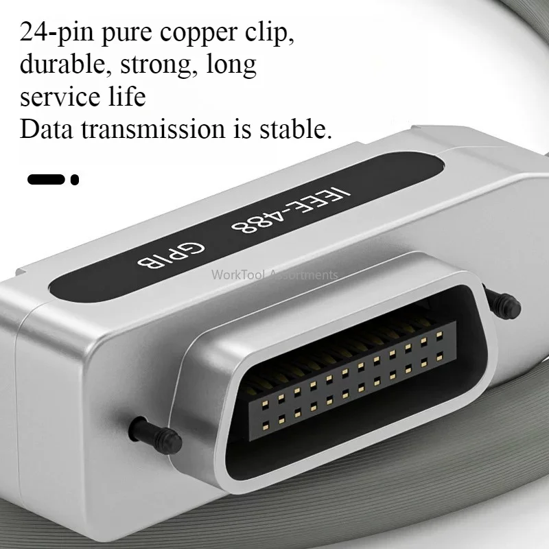 IEEE488 GPIB Data Cable Industrial PCI Motherboard Connection Cord 1/1.5/2/3/5/10M For Instrument Data Transmission