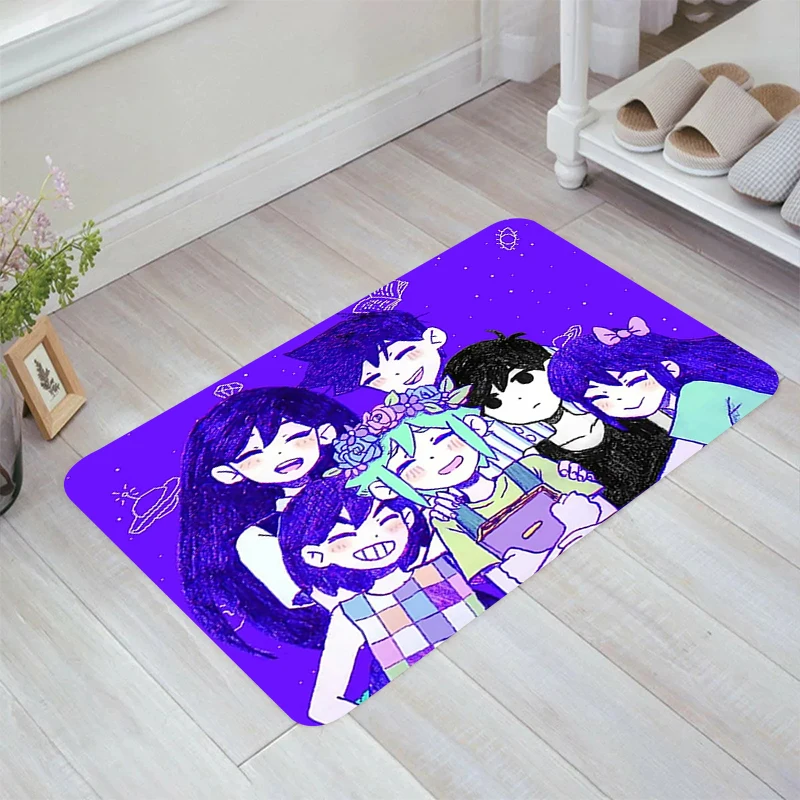 

Omori Anime Floor Mat Home Carpet Entrance of House Kitchen Rug Living Room Carpets Rugs Balcony Foot Doormat Door Mats Bathroom