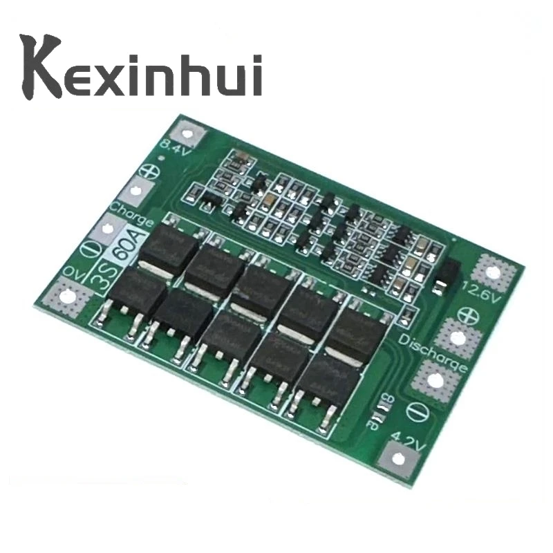 3S 4S 40A 60A Li-ion Lithium Battery Charger Protection Board 18650 BMS For Drill Motor 11.1V 12.6V/14.8V 16.8V Enhance Balance