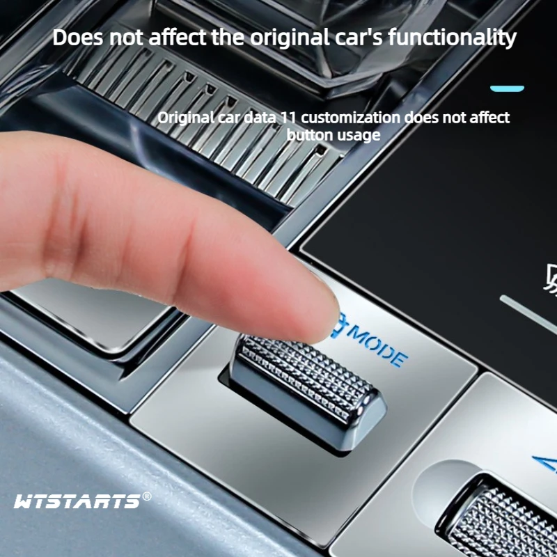 For BYD Seal U DM-i 2023-2025 Center Console Button Stickers, Anti-Scratch Button Overlays, Easy Installation, Car Decoration