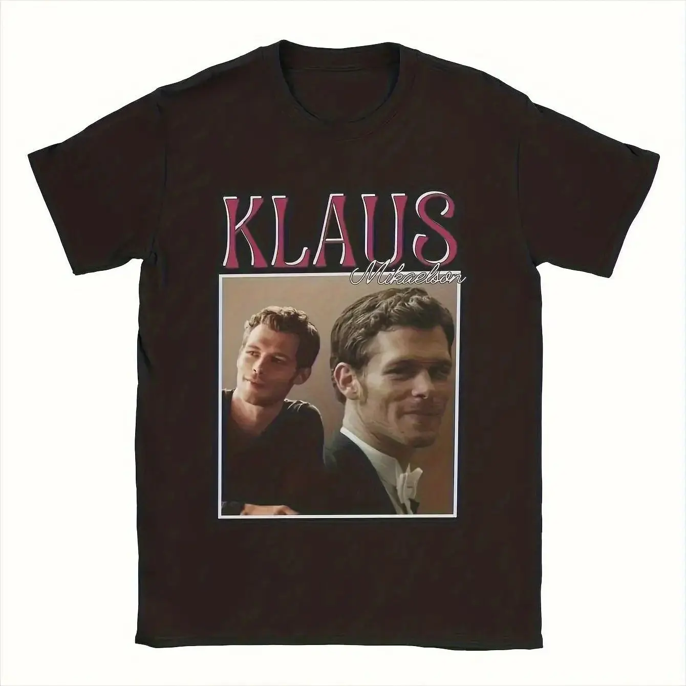 

LocalMenS Men's "Vampire Diaries" Klaus Michaelson TV Series Theme T-shirt "Vampire Diaries" Fans Casual Round Neck Shirt
