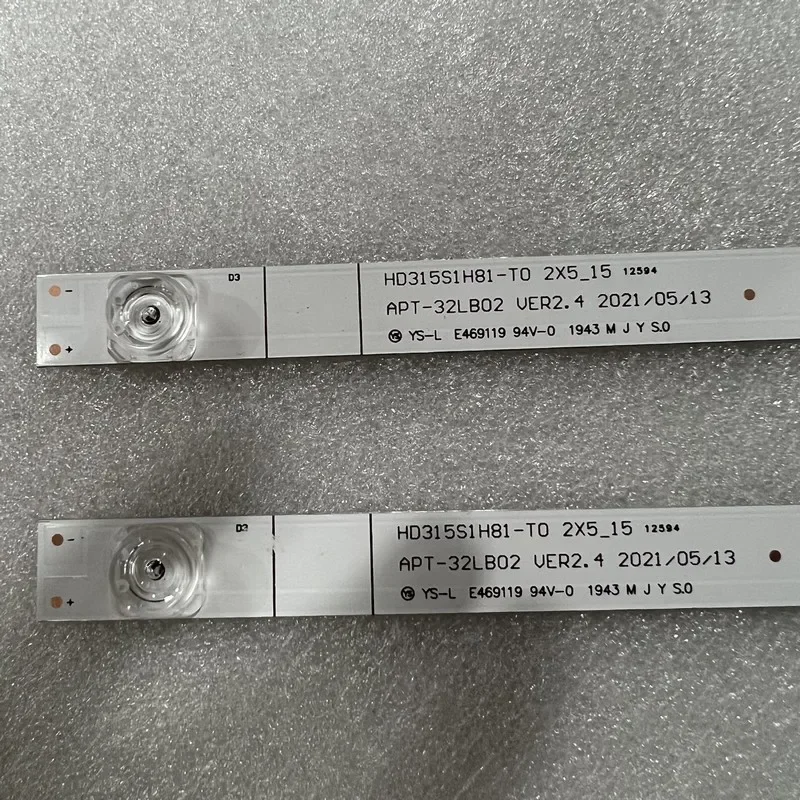 LED Backlight Strip For 32EHS67 TV 32L5069 JHD315V1H-LB81 HD315S1H81-T0 2X5-15 APT-32LB02 APT-HXLLB19062