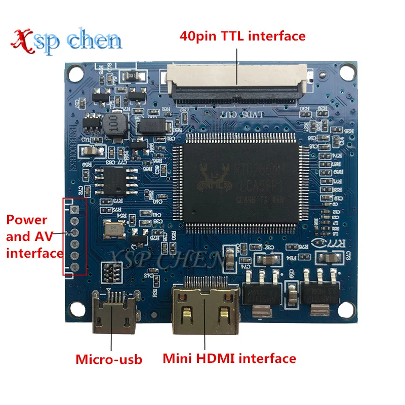 Free Shipping 8 Inch IPS LCD Display and Driver Control Board Mini HDMI Compatible DIY Lat Panda, Raspberry Pi PC Monitor