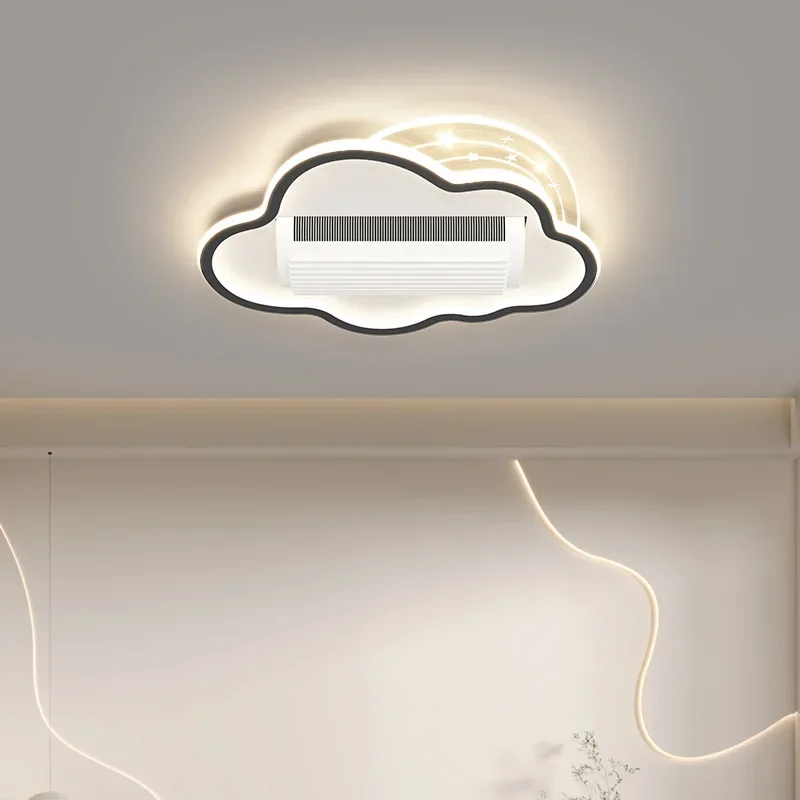 Imagem -02 - Moderno Minimalista Led Teto Ventilador Luz Espectro Completo Proteção Ocular para Quarto e Sala de Estudo Novo