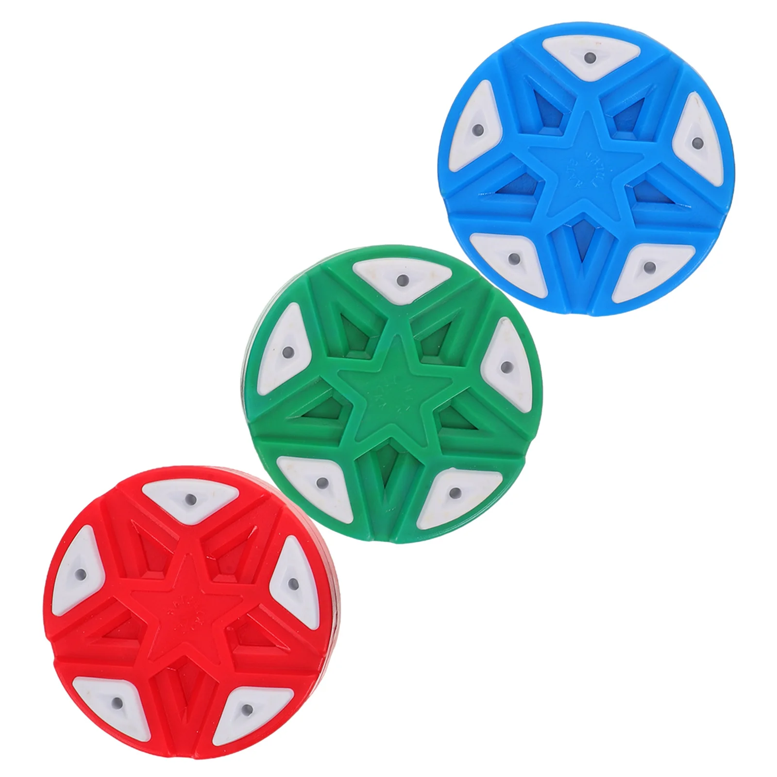 

3 шт. линейные хоккейные шайбы, уличные хоккейные шайбы для тренировок в помещении и на открытом воздухе, прочные пластиковые шайбы для детей, взрослых, команда