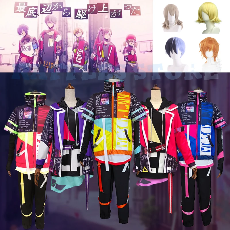 

Project Sekai Colorful Stage Vivid BAD SQUADxKaito Aoyagi Toya Akito Shiraishi An Azusawa Vbs Cosplay Costumes Uniform Wig Dress