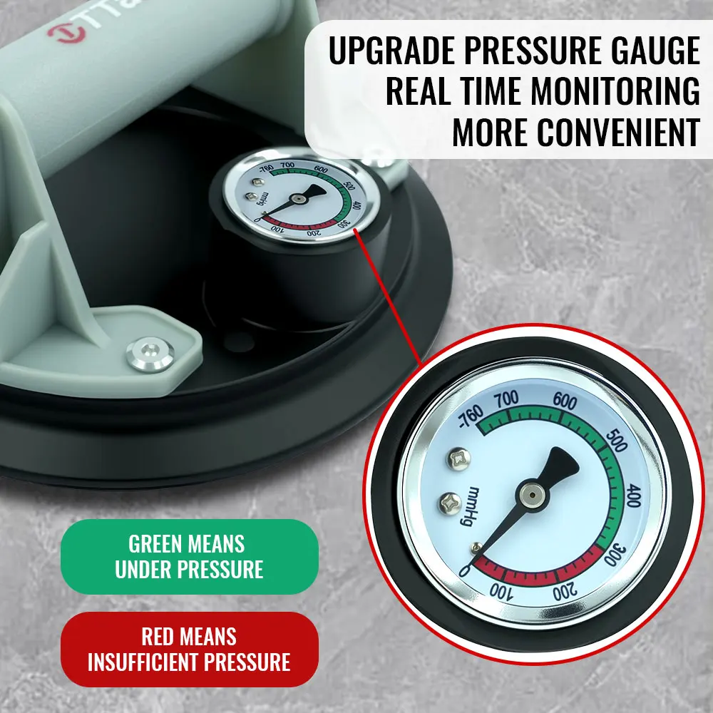 Upgrade Vacuum Suction Cup 8 Inch 250kg Carrying Capacity Heavy Strong Suction Puller for Tile Glass Floor Lifting Tools