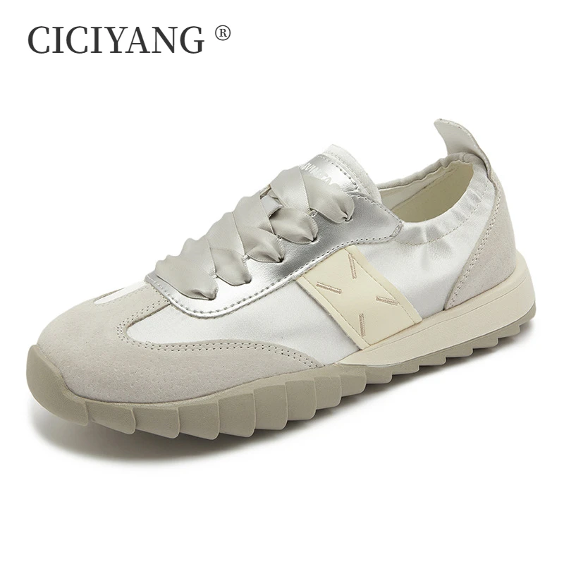 CICIYANG Forrest Gump Shoes Women 2024 Summer New Flat Trendy Sneakers Ladies Breathable Jogging Shoes Ballet Training Shoes