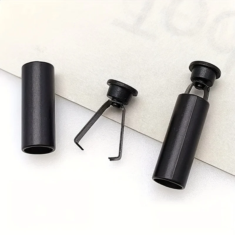 4pcs/2pairs detachable shoelace buckles, metal buckles for shoelaces and pants belts, metal bell pendants for cord ends