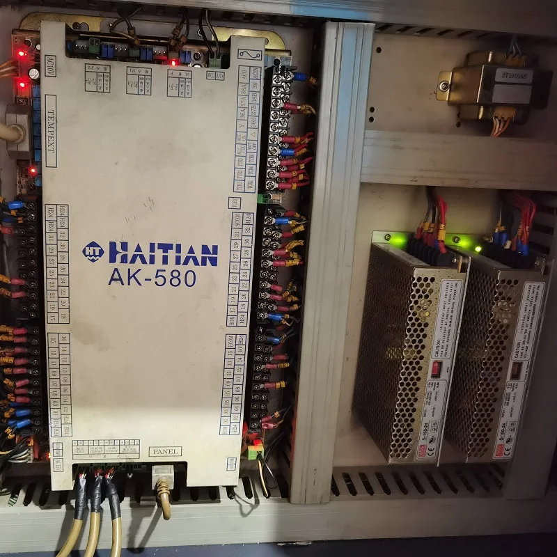 Used Automatic Horizontal Injection Molding Machine with Electric Core Screw Pump Motor PLC Bearing Gearbox Manufacturing Plant