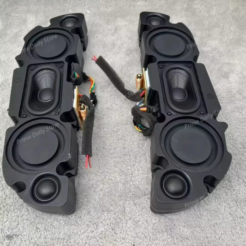 2pcs Hi-Fi 2-Way Passive Loudspeaker: Triple Driver, Dual Bass Diaphragms Long-Throw Dual Tweeters for Home/Studio Sound