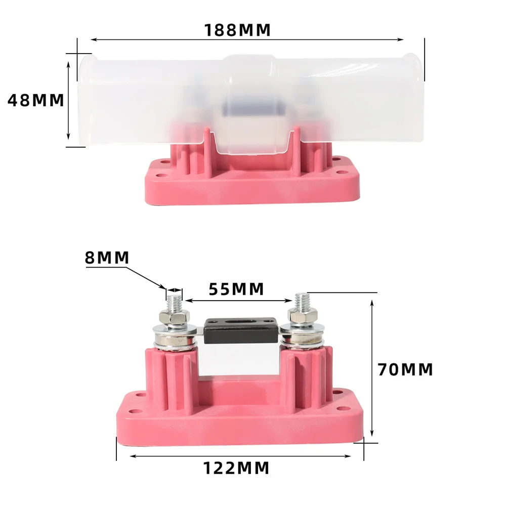 Car Audio Power Junction Box 500A Car Audio Modification Fuse Holder