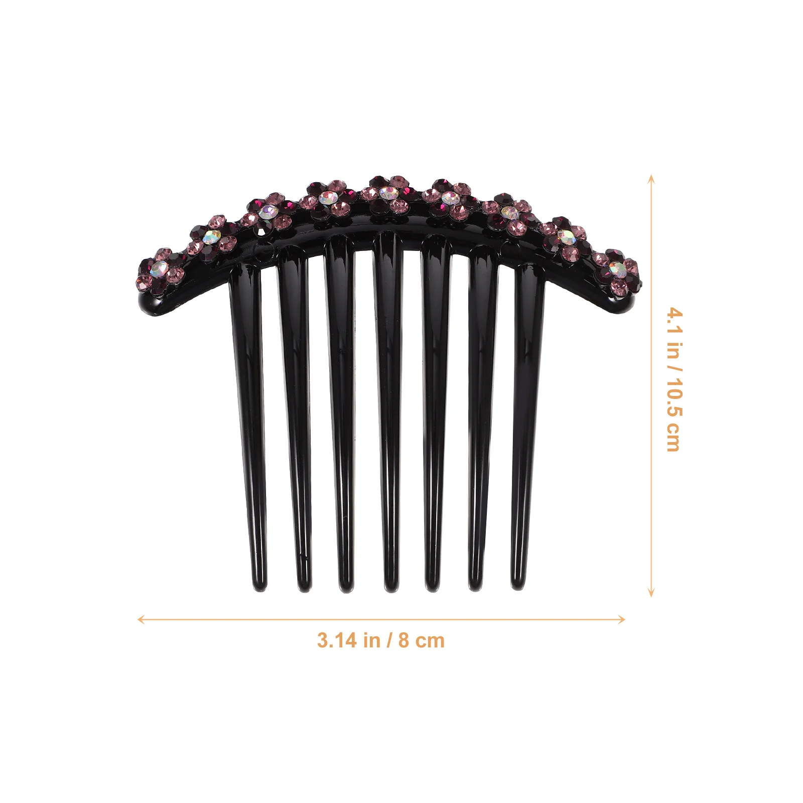 1 قطعة مشط المرأة زهرة أنيقة كريستال إدراج غطاء الرأس لحفل الزفاف كريستال مشط الشعر ملابس يومية إكسسوارات الشعر