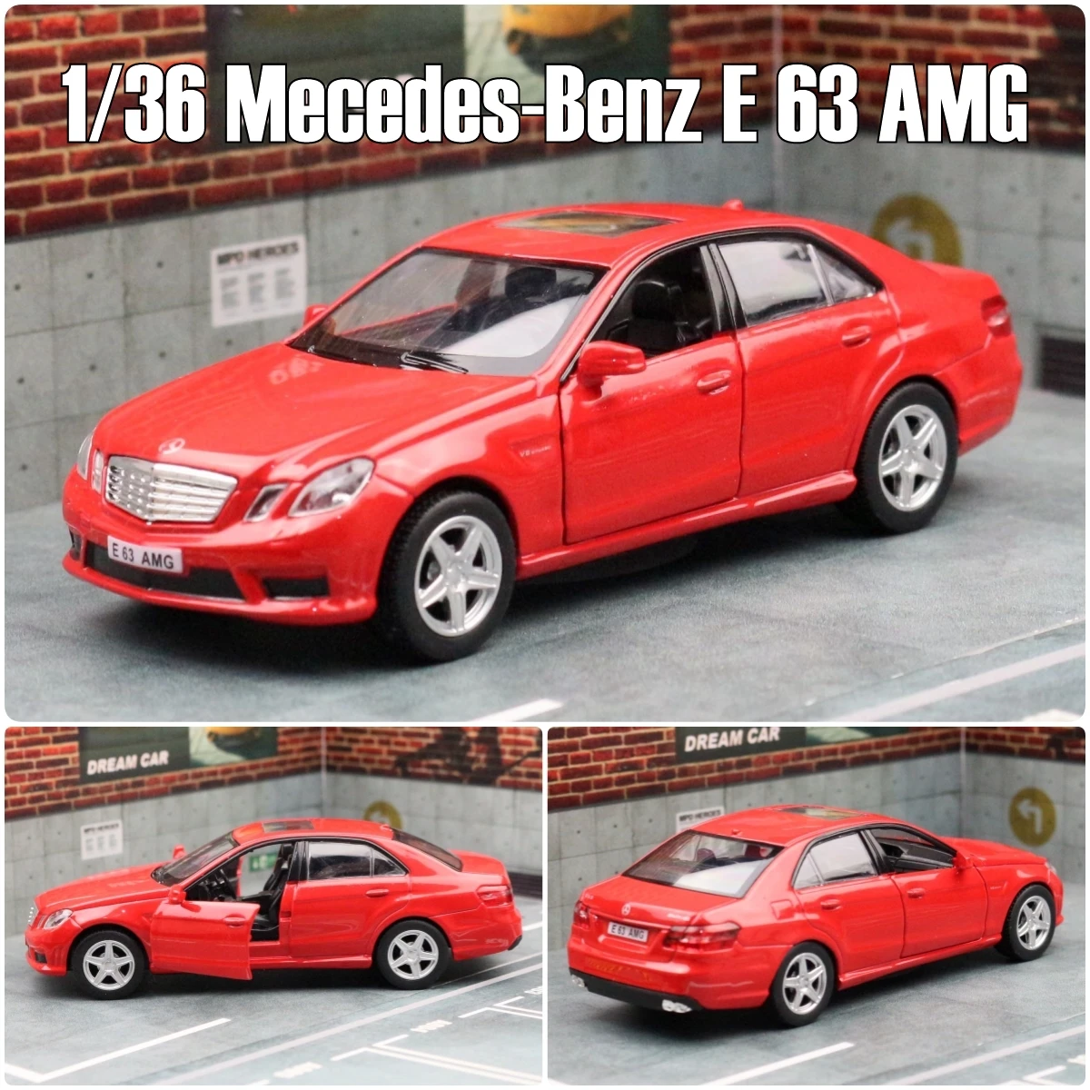1/36 Mercedes-Benz E-Class E 63 AMG Toy Car Model For Children RMZ