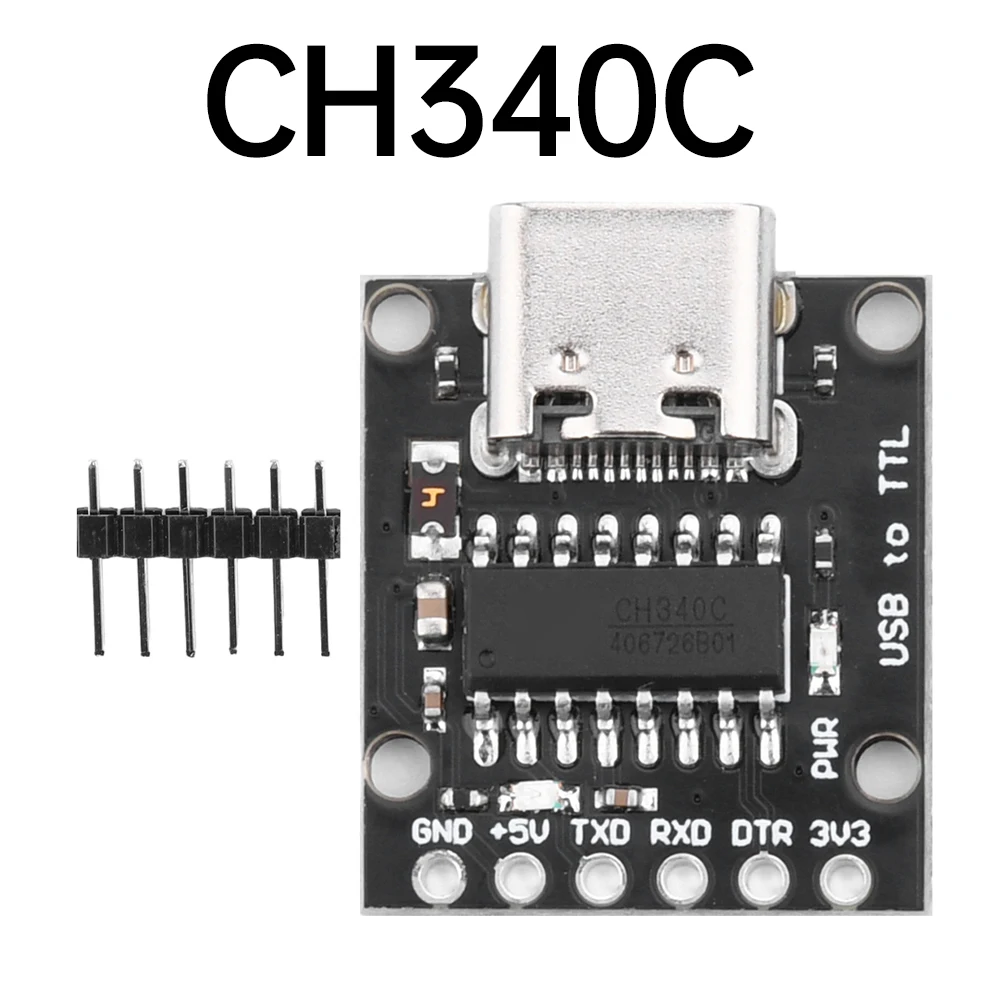 Mini USB to TTL Serial Converter Downloader CH9340C CH340C CH340E Converter TYPE-C Interface for Arduino