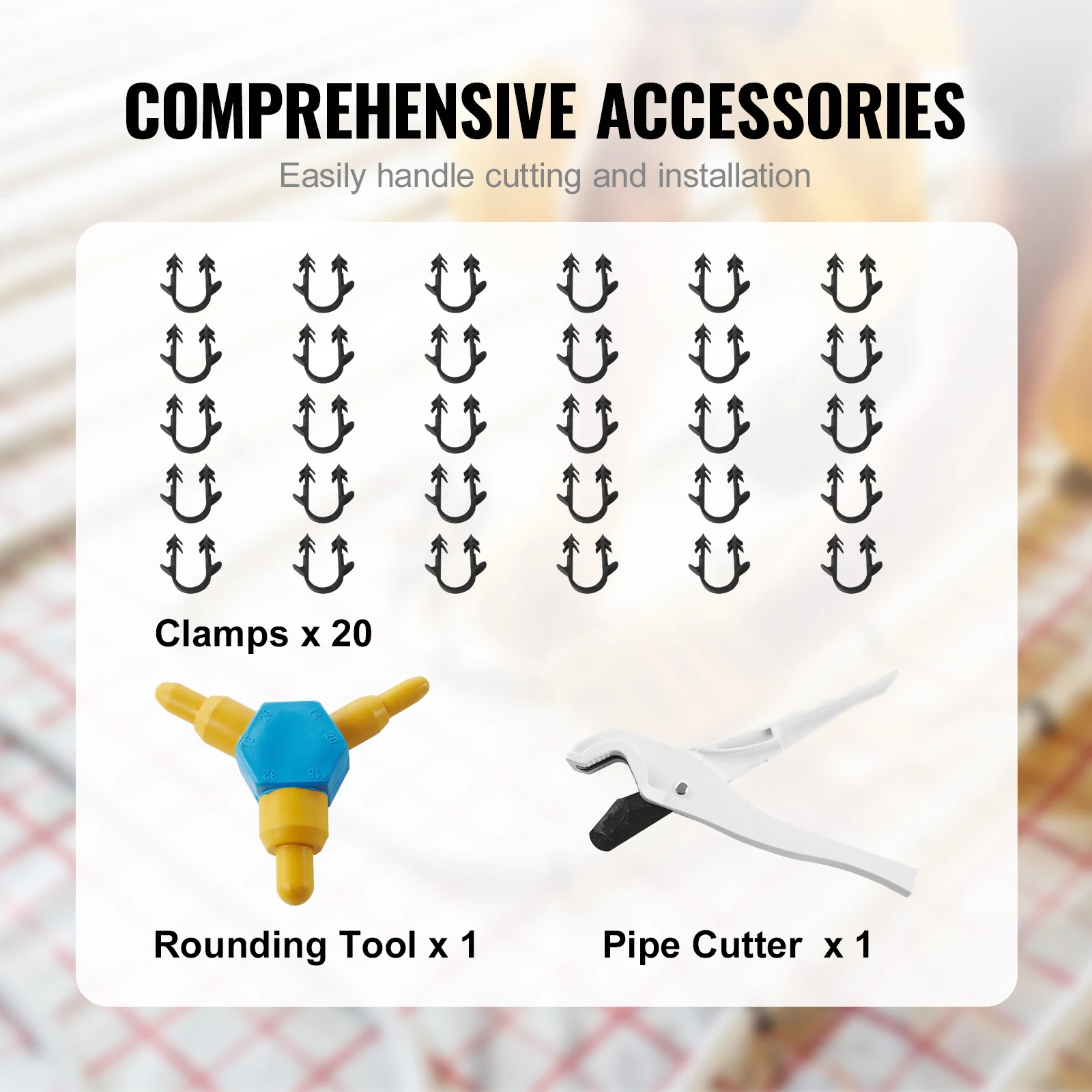 SucceBuy PEX-AL-PEX Tubo 984 pés 5/8 ''Diâmetro 0,08'' Espessura Radiante Calor Plomerização de piso Interno Camada de alumínio Tubo PEX