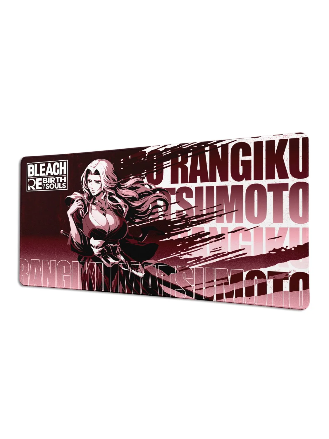 Duża podkładka pod mysz do gier Anime BLEACH Antypoślizgowa podkładka 90x40cm Obszyta krawędzią Mata pod klawiaturę Matsumoto Rangiku Mata na biurko dla gracza — zdjęcie produktu 7