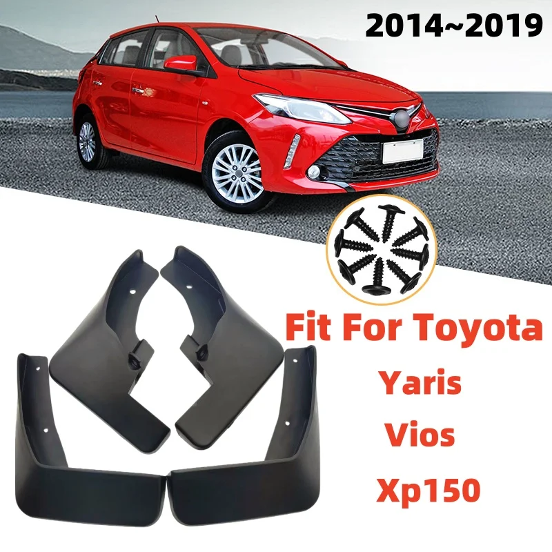 

4 Pcs MudFlaps for Toyota Yaris Vios Xp150 2014 2015 2016 2017 2018 2019 Mudguard Splash Guards Fender Mudflaps Auto