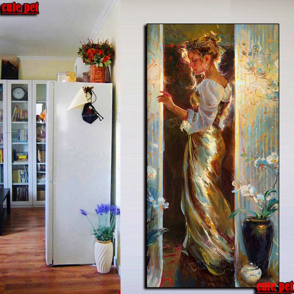 5D Diamond Painting Art oil painting elegant woman Hot selling home art cross stitch full square diamond embroidery mosaic large