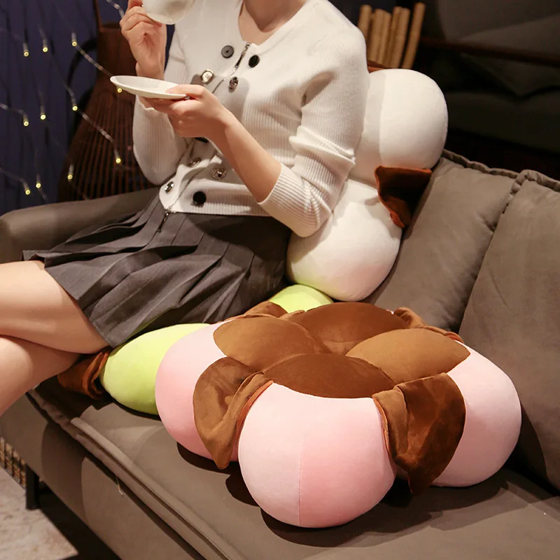 Thickened Cotton Floor Pouf Cushion Super Soft Good Rebound Stain Resistant No Deformation Nordic Cushion For Tatami Bay Window