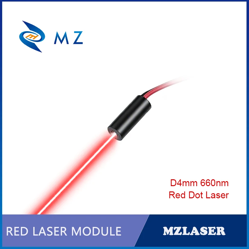 Compact Small Size Red Dot Laser Diode Module 660nm D4mm 0.5mW 1mW 5mW 3V Industrial Grade Spot Laser for Woodworking Machinery