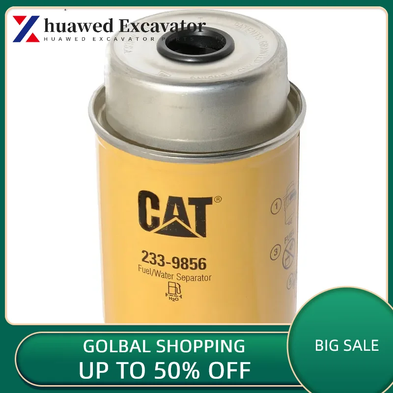 

Original Caterpillar cat cat305.5e2 307d 307e2 306e diesel filter element oil-water separator 233-9856 Excavator Parts