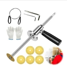Stainless Steel PVC Pipe Cutter Tool with 5 Blades - Adjustable Depth, Ergonomic Handle for Smooth Inside Plumbing Cutting