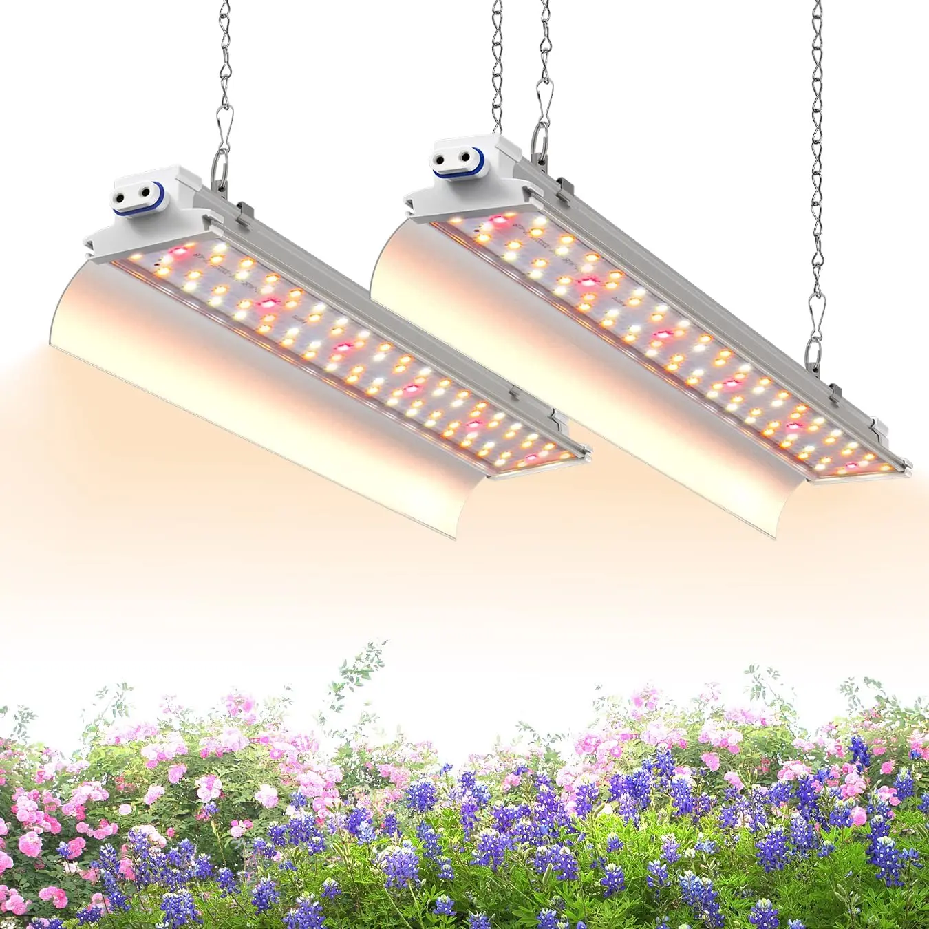 

1.4FT Full Spectrum Grow Light with 660nm Red LED, 36W T5 Fixture for Indoor Plants, Seedling Tray, 2-Pack