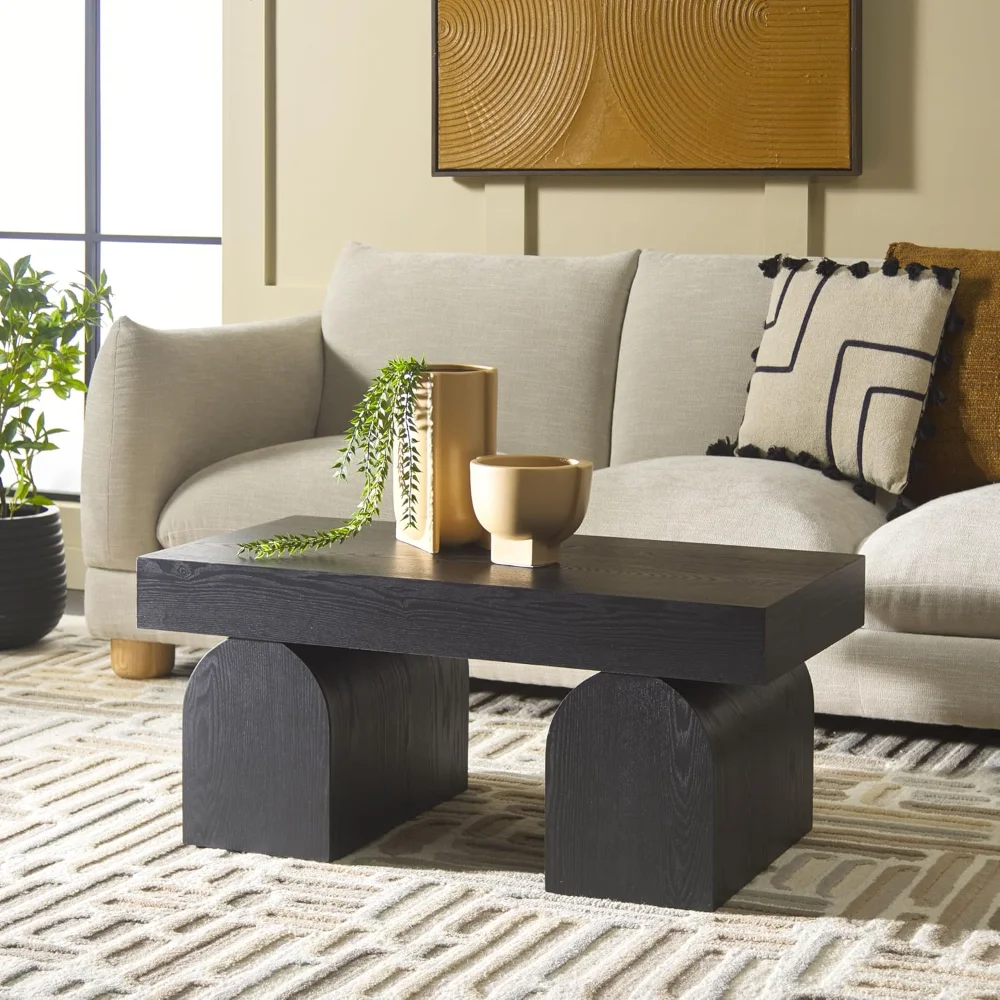 

Home Collection Okashu Mid-Century Modern Black Coffee Table (Fully Assembled)