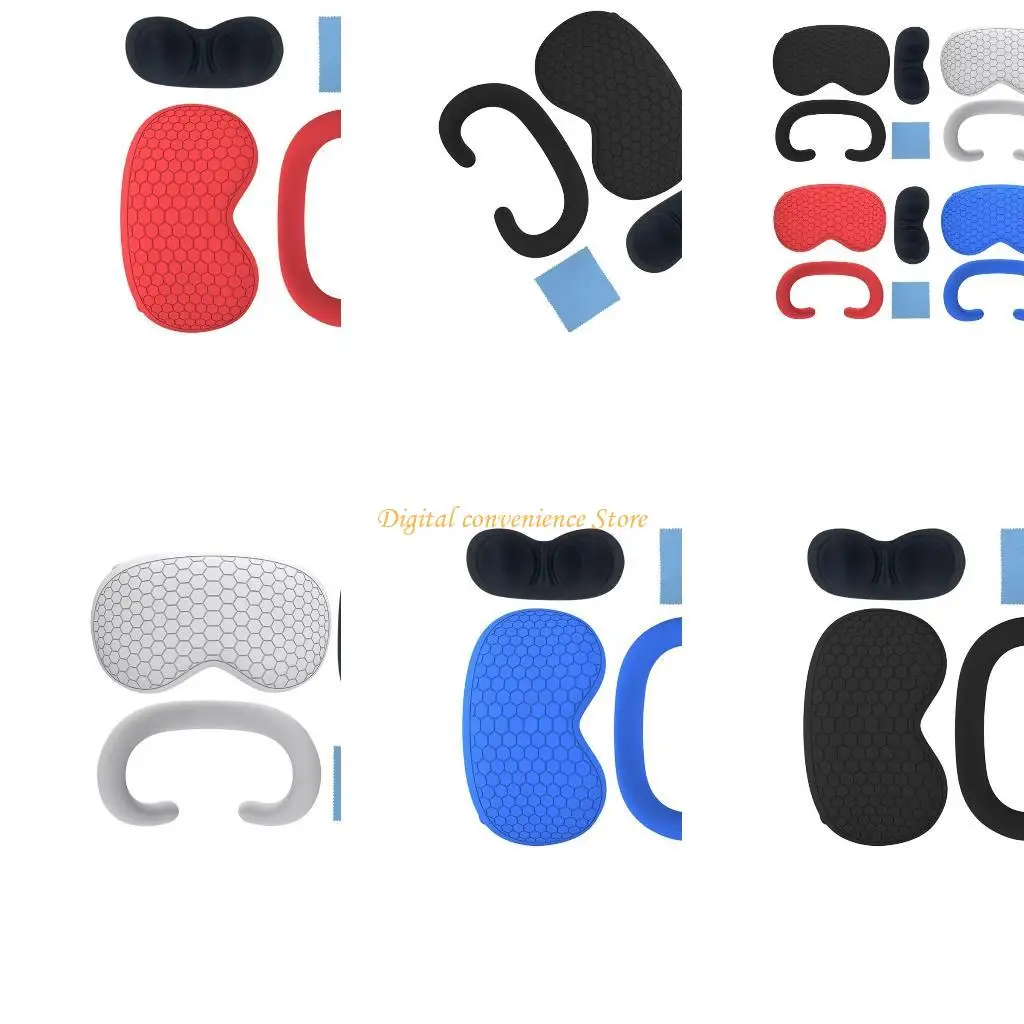 

97QA Мягкая силиконовая защитная оболочка для головных уборов MR, гарнитура виртуальной реальности, удобная накладка для лица,