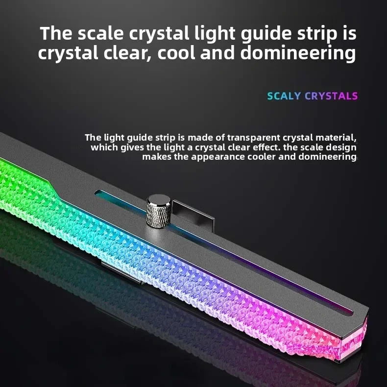 Cool Moon GT8 Horizontal Graphics Card Bracket argb Desktop Computer Diamond Fixed Graphics Card Companion support bracket