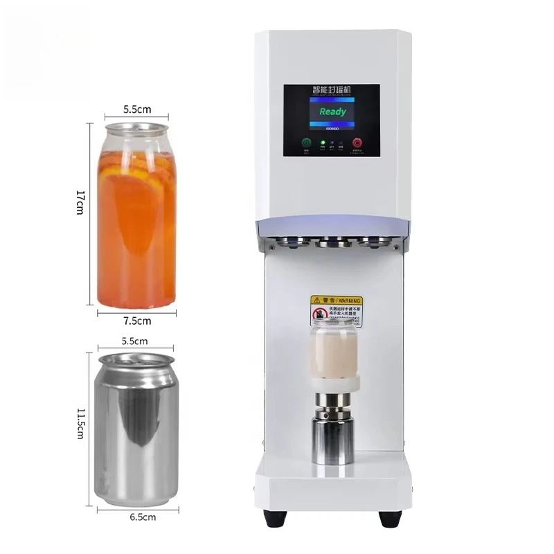 

sale non-rotating automatic portable beverage can seam bottle bubble tea metal tin sealing machine seam sealing machine