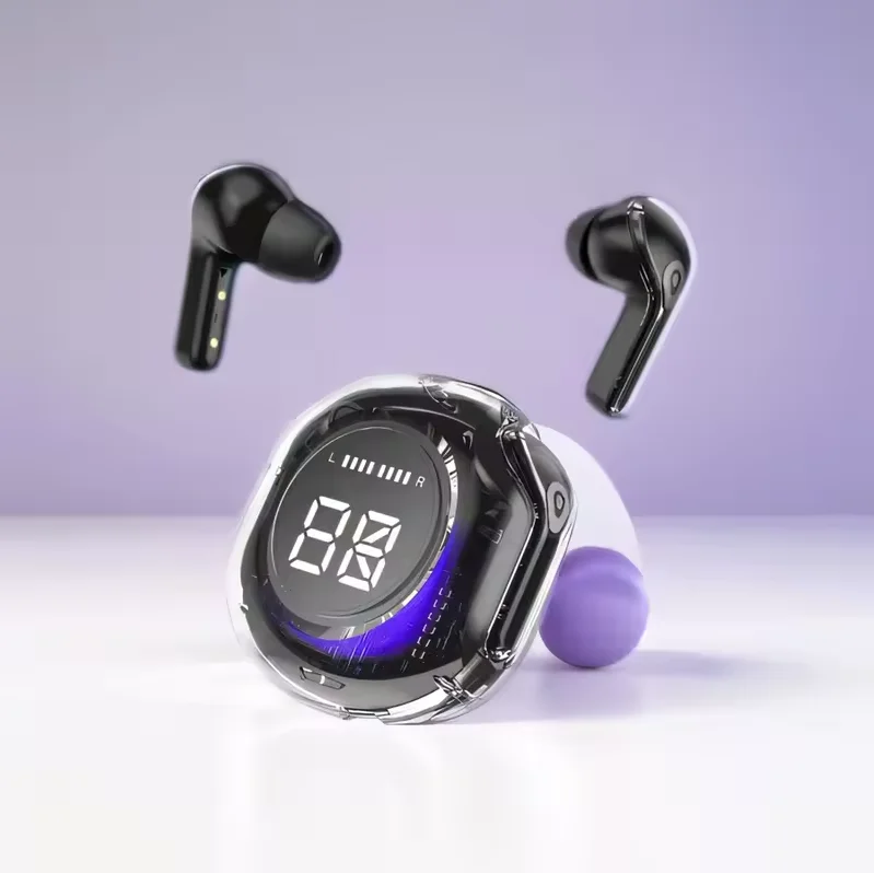 T8 Wireless Bluetooth Headset Wireless Bluetooth Headphones LED Power Digital Display Stereo Sound Wireless Earphones for Xiaomi