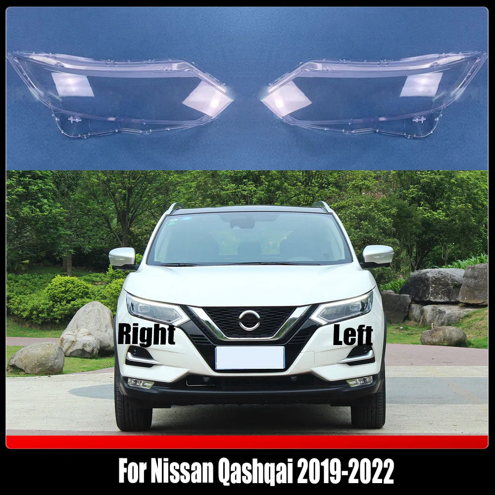 Headlamp Transparent Cover Headlight Shell Lens Replace The Original Lampshade Plexiglass For Nissan Qashqai 2019-2022