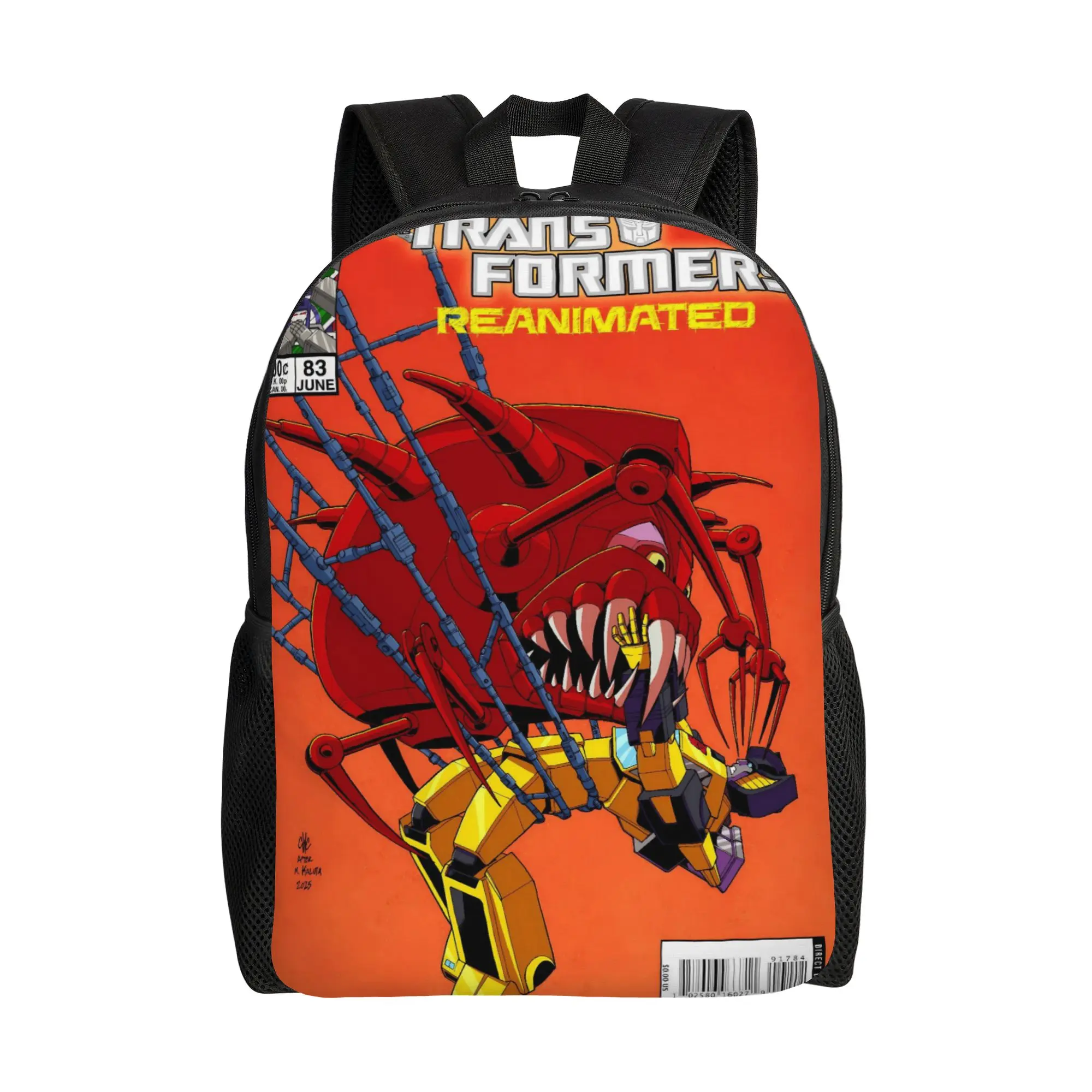 Transformered Cartoon Backpack 3d Printing Streetwear Backpacks Unisex Trekking Print High School Bags Colorful Rucksack
