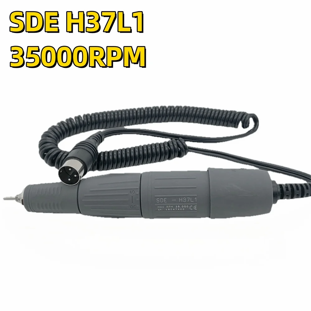 65W STRONG 210 Electric Nail Drill Polish SDE H37L1 Handle for Champion-3 BT Marathon Milling Cutters Manicure Pedicure Machine