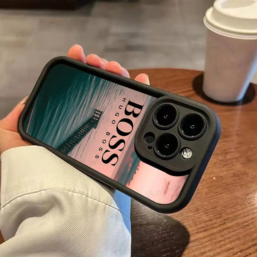 HUGO BBOSSES coque de téléphone coque de téléphone pour iPhone 17 Air 17 16 15 14 13 12 11 Plus Pro Max TPU Silicone souple