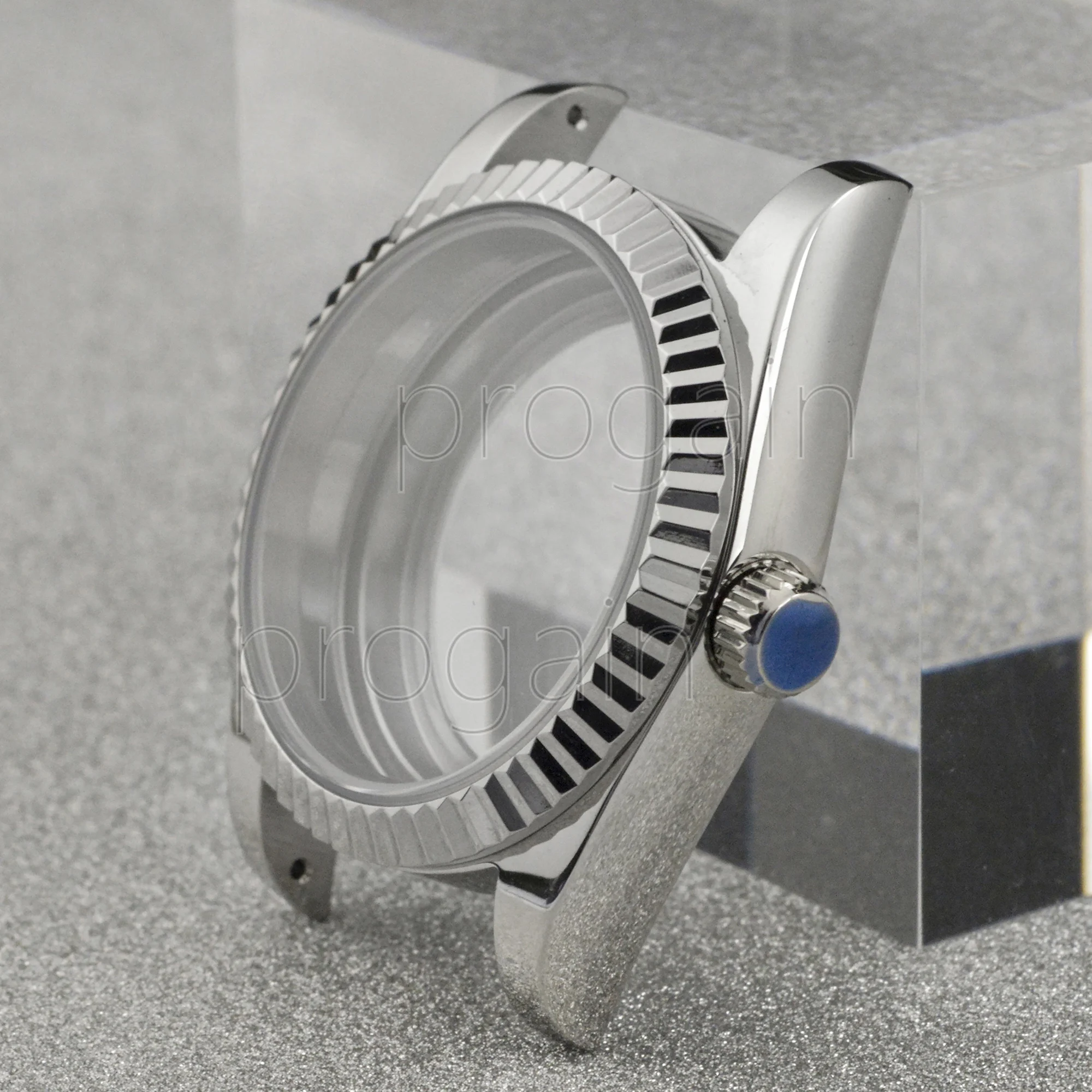 36mm 39mm Stainless Steel Watch Case for Datejust Style 10ATM Waterproof With Sapphire Glass fit NH35 NH36 Mechanical Movement