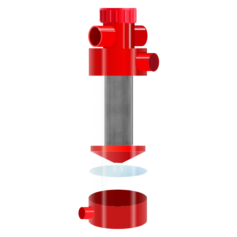 

Stainless Steel Fish Tank Bottom Filtration System Sedimentation Bin External Fish Separator for Living Room Manure Collection