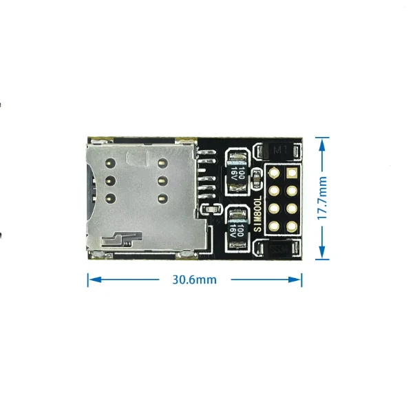 Módulo SIM800L GPRS GSM, tarjeta SIM, placa central, puerto serie TTL de cuatro frecuencias ESP8266 ESP32