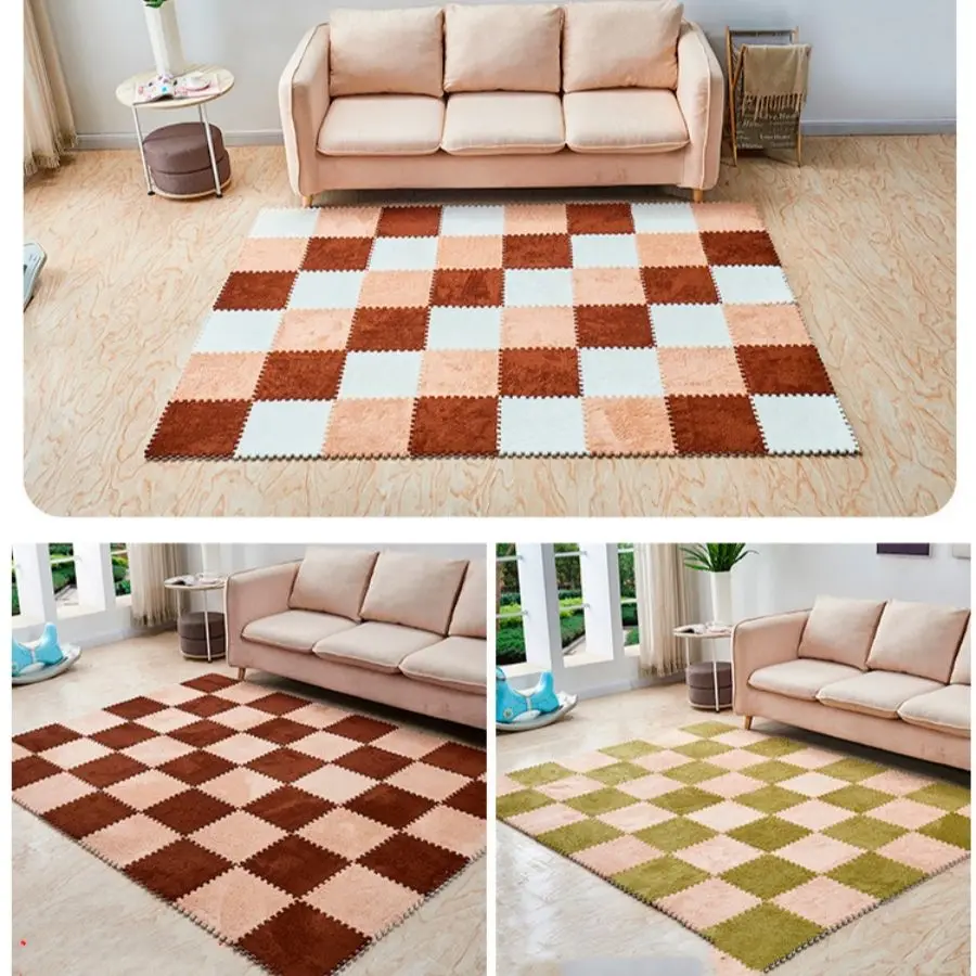 Tapis doux pour chambre d'enfant, bricolage, optique, chambre à coucher, salon, patchwork magique, épissure de puzzle, polymères d'escalade pour bébé, 5 pièces, 10 pièces, 20 pièces, 30*30*1-1.2cm