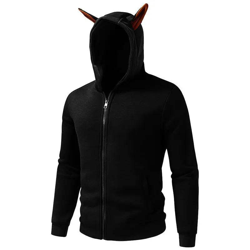

Men Clothing Sportswear Slim Fit Casual Jacket Men's Hoodies Long Sleeve Sweatshirt Zipper Design Hooded Sweatshirt for