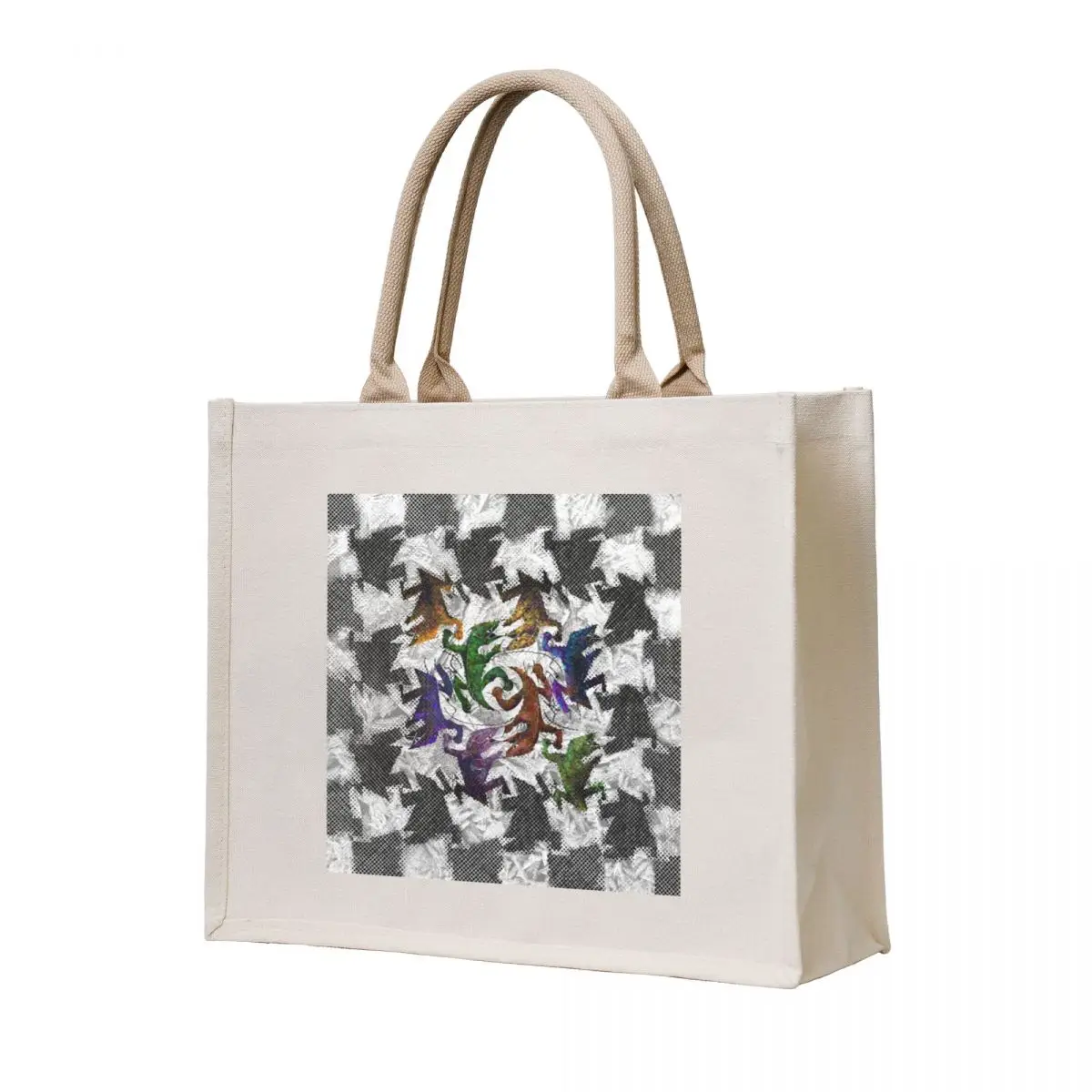 

M.C. “Master of Chess“ Escher Tote Bag custom fabric bag Lady bags Handbags free delivery bags