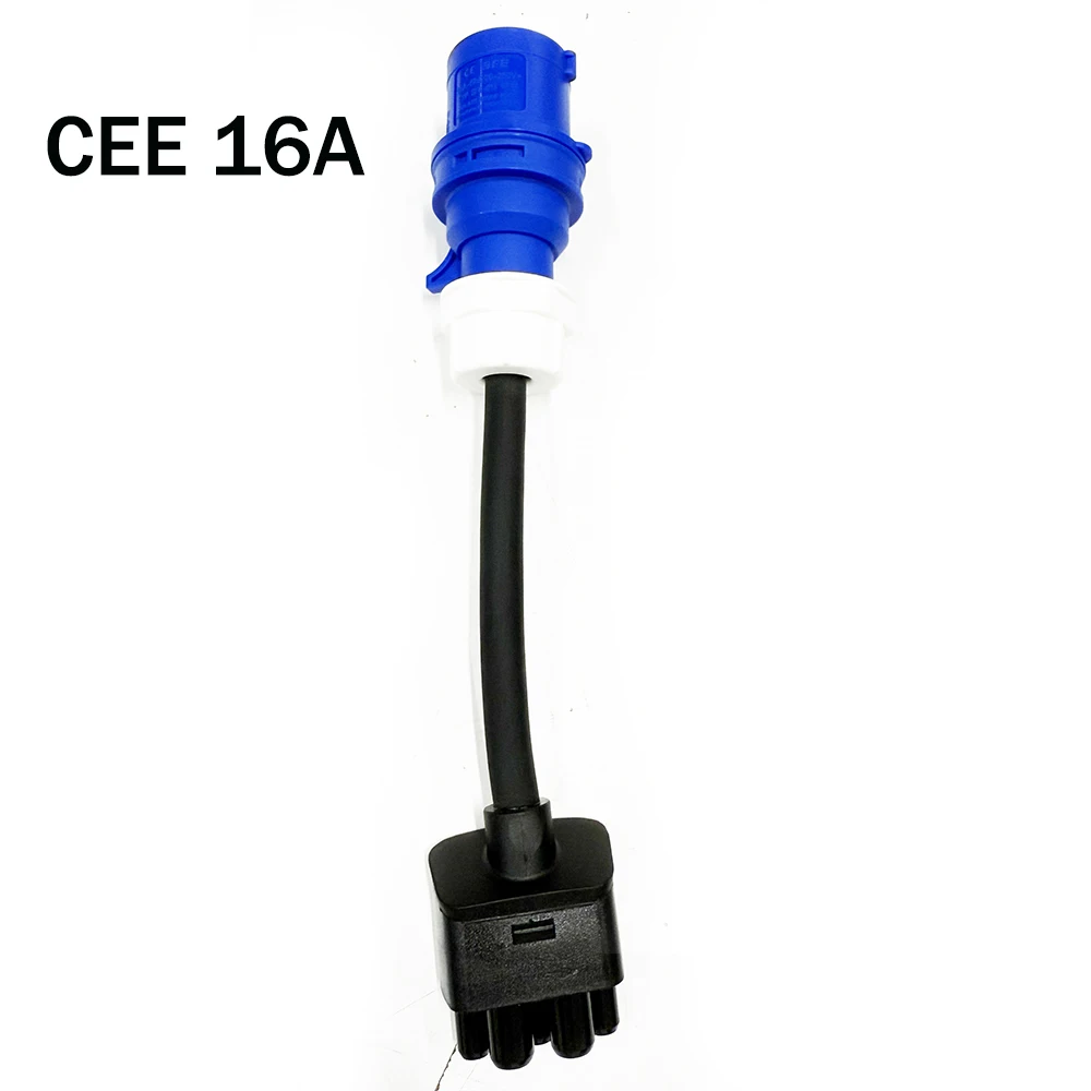32A/16A 3-poliger blauer CEE-Adapter für Tesla Model S,3,X,Y Gen 2 EV-Ladegerät, Verlängerungskabel-Anschluss, 240-V-Steckdose – Detail 4